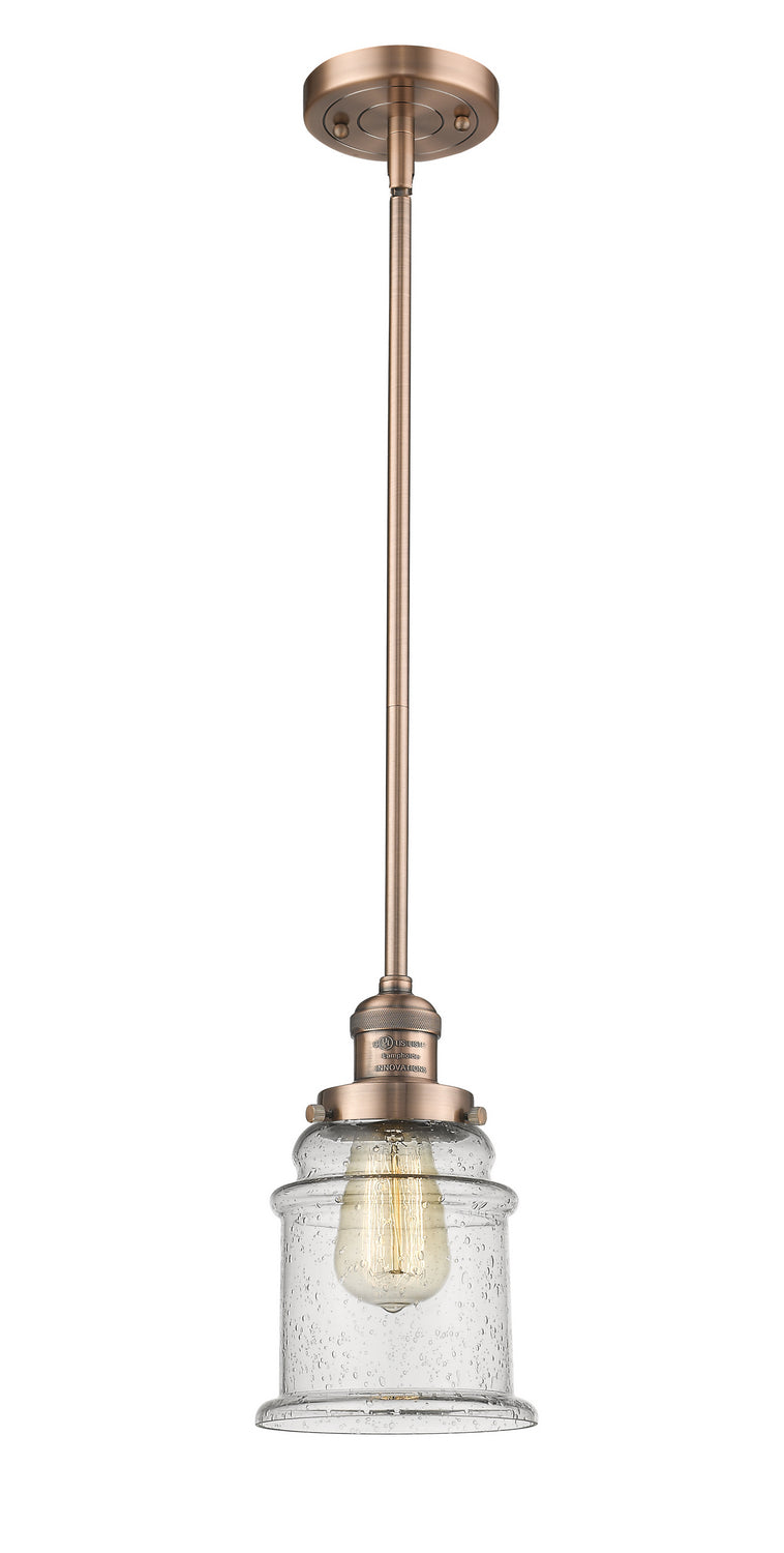 Innovations 201S-AC-G184-LED LED Mini Pendant, Antique Copper