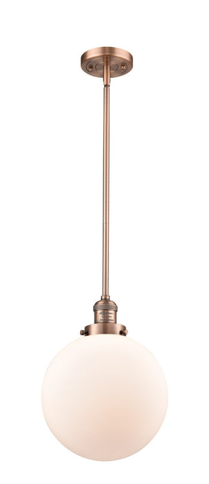 Innovations 201S-AC-G201-10-LED LED Mini Pendant, Antique Copper