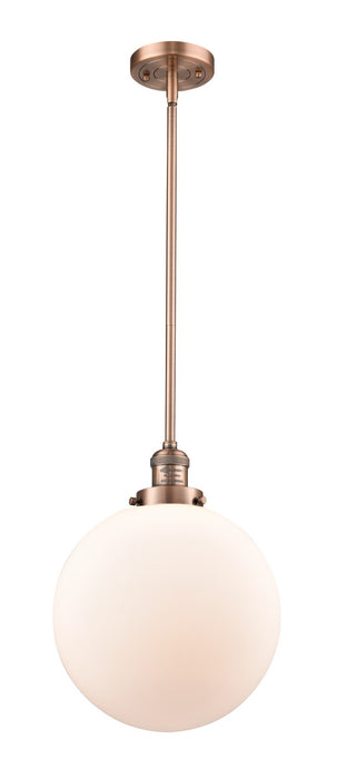 Innovations 201S-AC-G201-12-LED LED Mini Pendant, Antique Copper