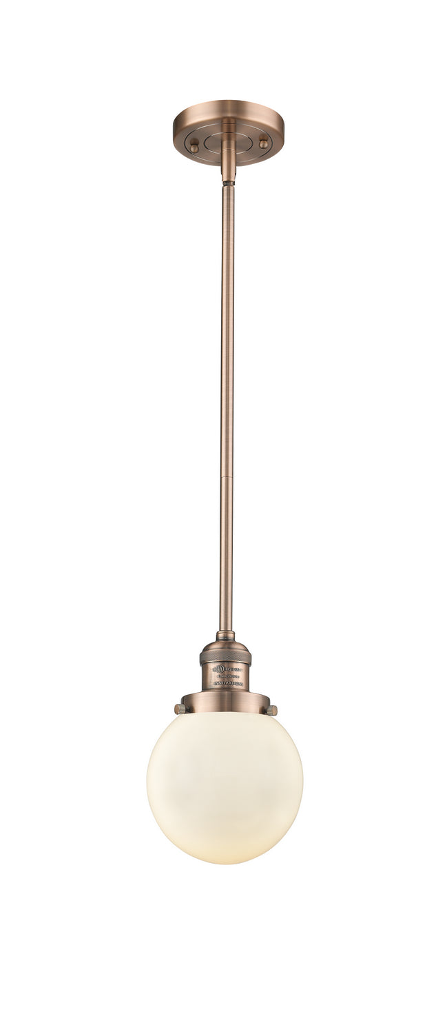 Innovations 201S-AC-G201-6-LED LED Mini Pendant, Antique Copper