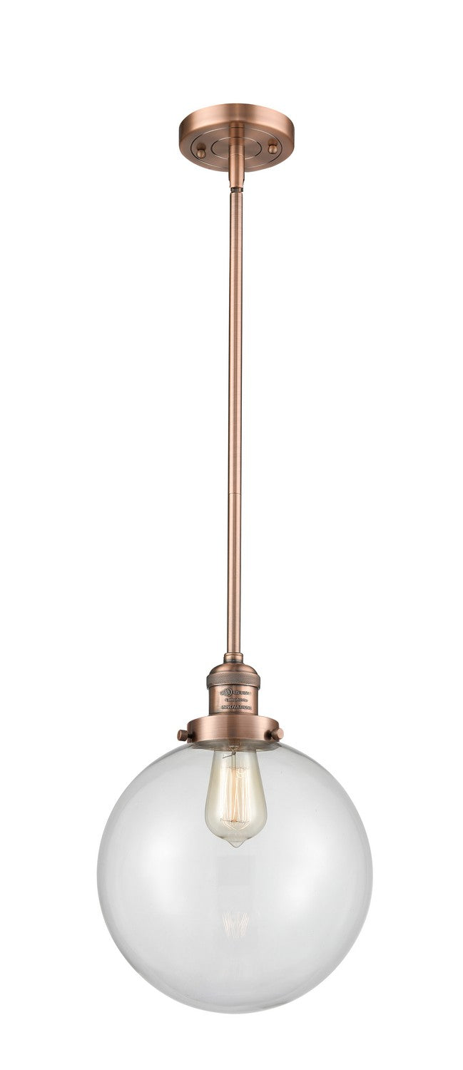 Innovations 201S-AC-G202-10-LED LED Mini Pendant, Antique Copper