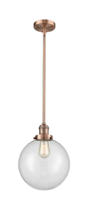 Innovations 201S-AC-G202-10-LED LED Mini Pendant, Antique Copper