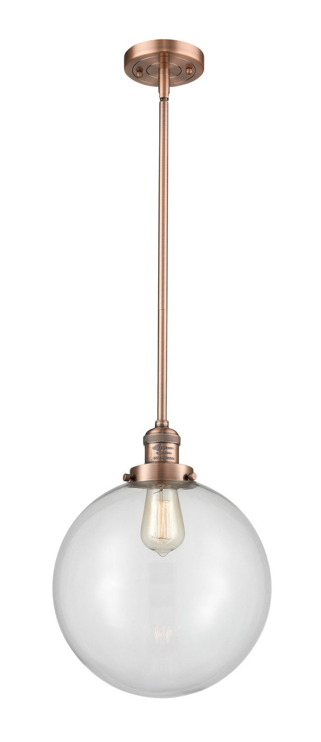 Innovations 201S-AC-G202-12-LED LED Mini Pendant, Antique Copper