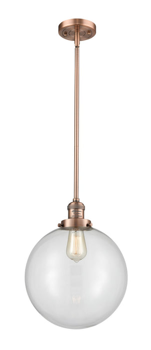 Innovations 201S-AC-G202-12-LED LED Mini Pendant, Antique Copper