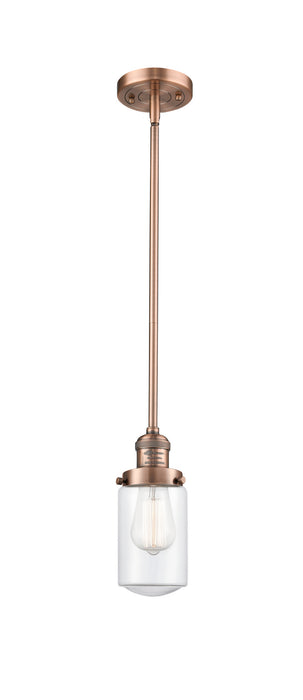 Innovations 201S-AC-G312 One Light Mini Pendant, Antique Copper