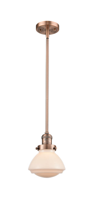 Innovations 201S-AC-G321 One Light Mini Pendant, Antique Copper