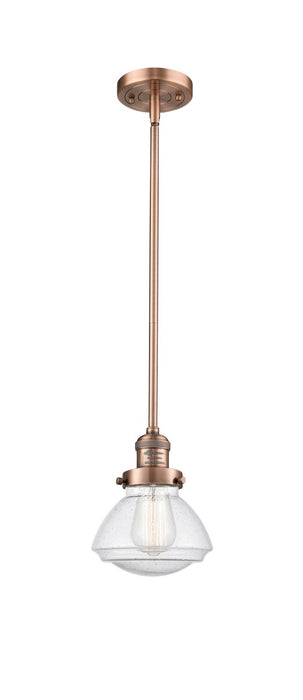 Innovations 201S-AC-G324-LED LED Mini Pendant, Antique Copper