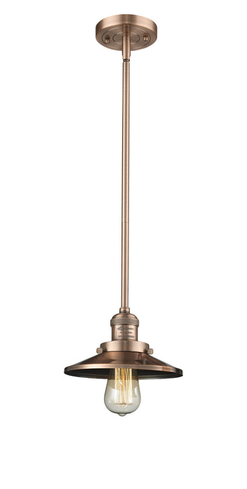 Innovations 201S-AC-M3-LED LED Mini Pendant, Antique Copper