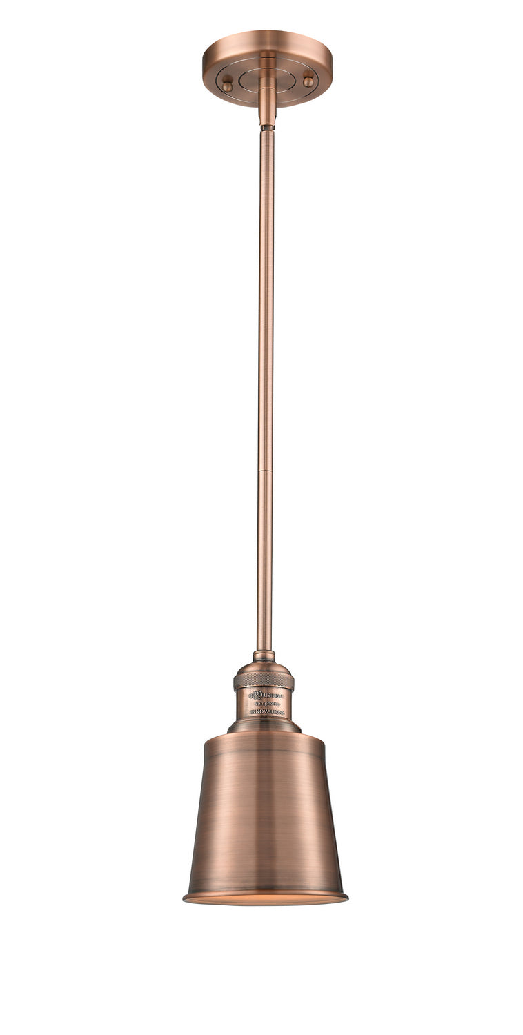 Innovations 201S-AC-M9-AC One Light Mini Pendant, Antique Copper