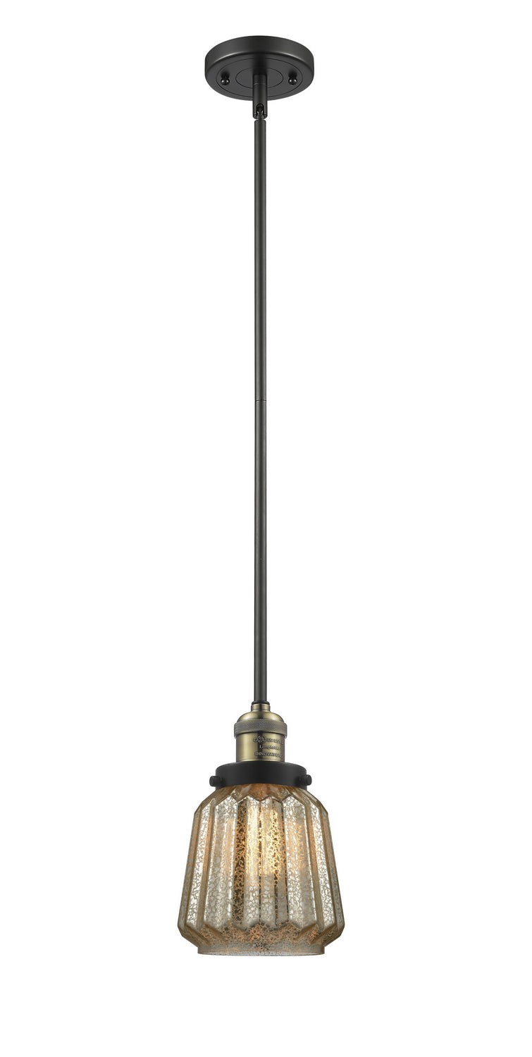 Innovations 201S-BAB-G146 One Light Mini Pendant, Black Antique Brass