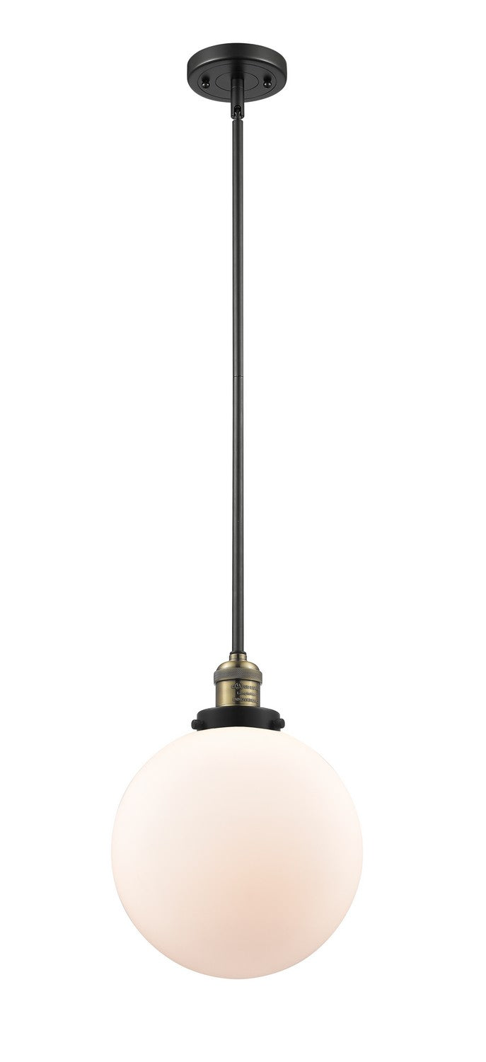 Innovations 201S-BAB-G201-10-LED LED Mini Pendant, Black Antique Brass