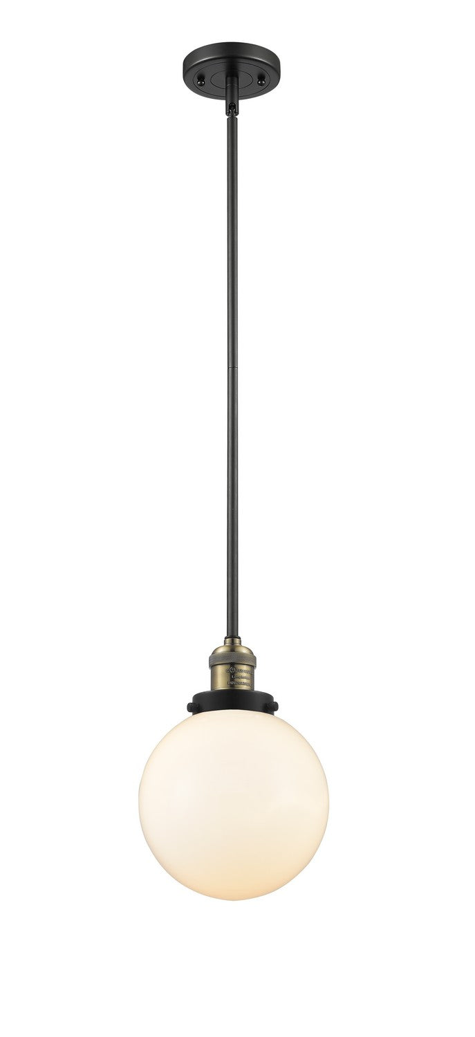 Innovations 201S-BAB-G201-8-LED LED Mini Pendant, Black Antique Brass
