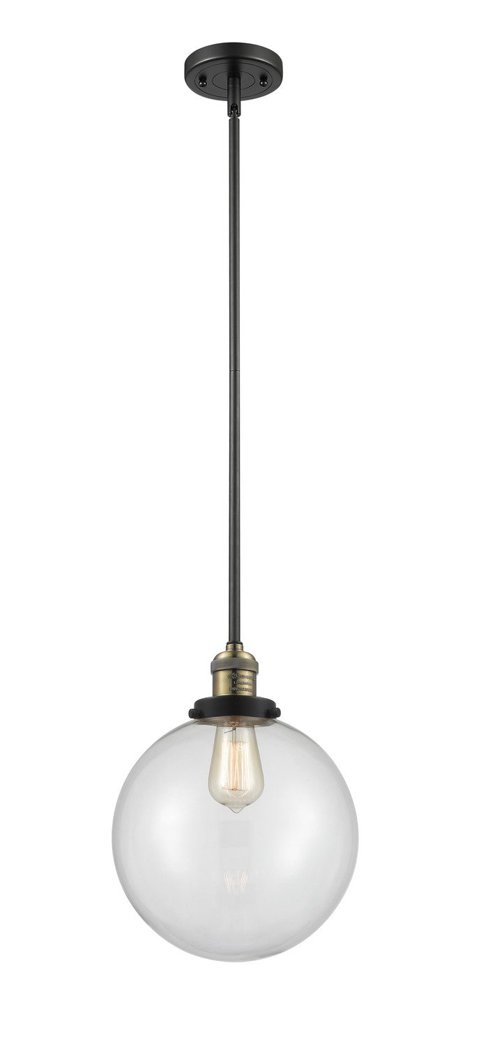 Innovations 201S-BAB-G202-10-LED LED Mini Pendant, Black Antique Brass