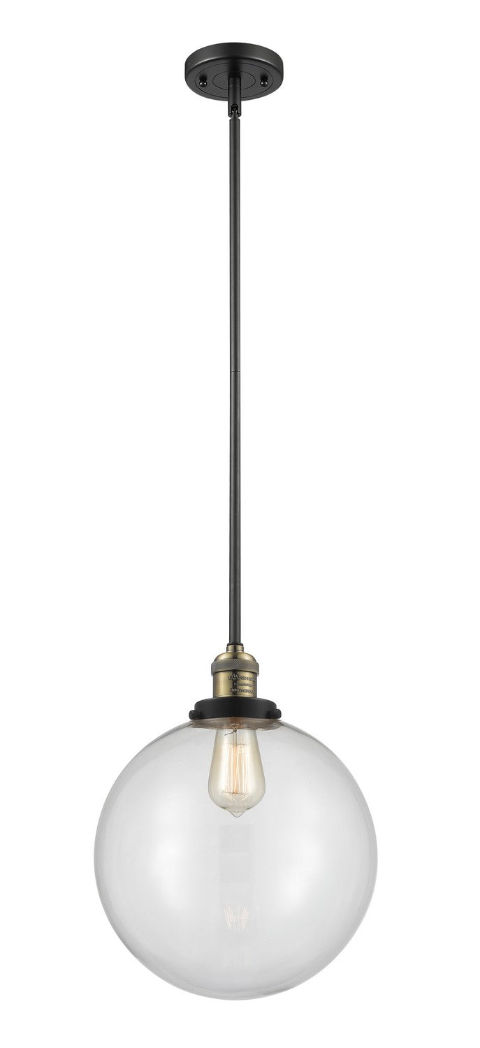 Innovations 201S-BAB-G202-12-LED LED Mini Pendant, Black Antique Brass