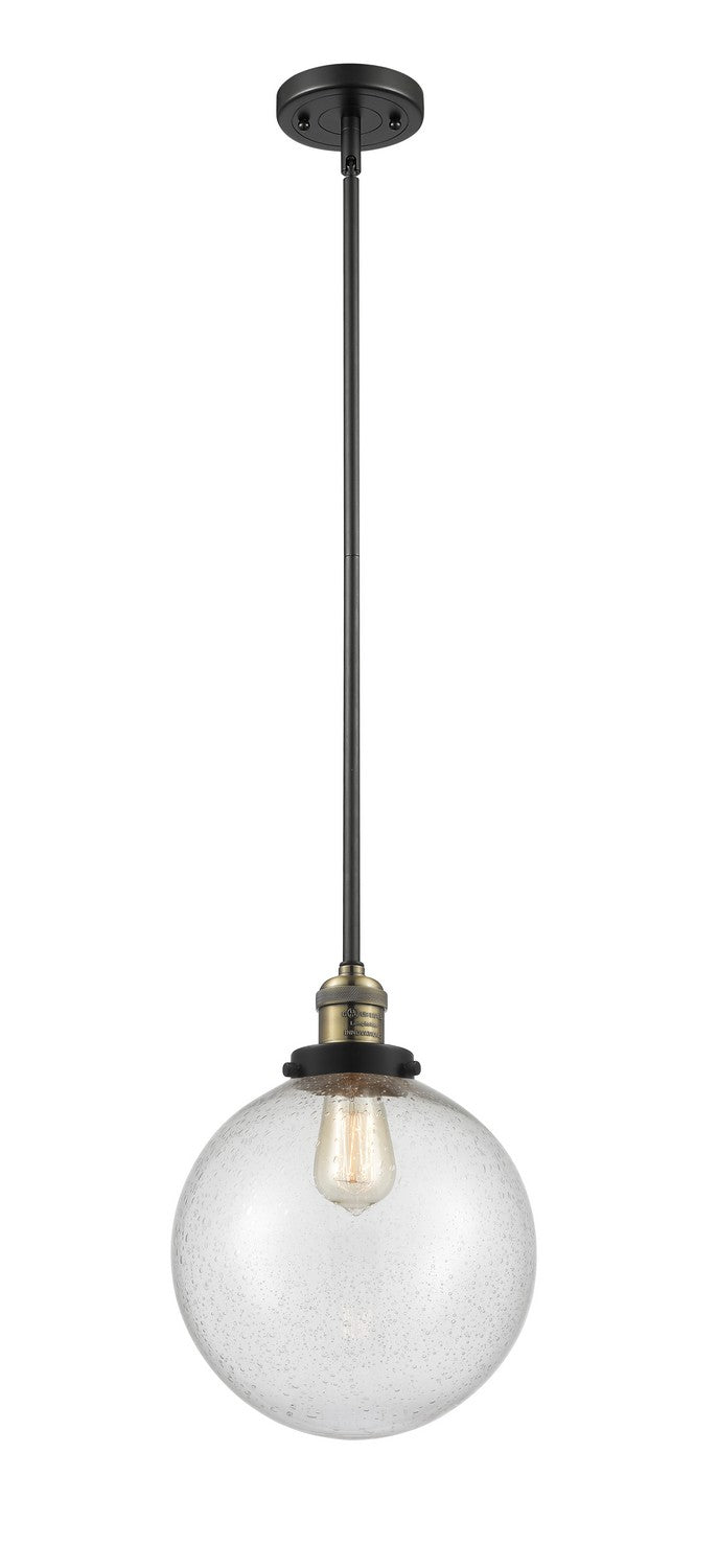 Innovations 201S-BAB-G204-10-LED LED Mini Pendant, Black Antique Brass