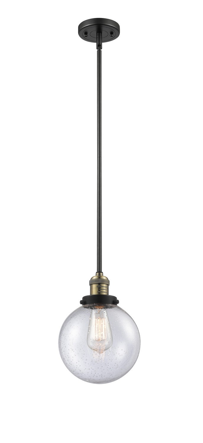 Innovations 201S-BAB-G204-8-LED LED Mini Pendant, Black Antique Brass