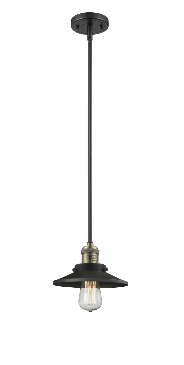 Innovations 201S-BAB-M6-LED LED Mini Pendant, Black Antique Brass