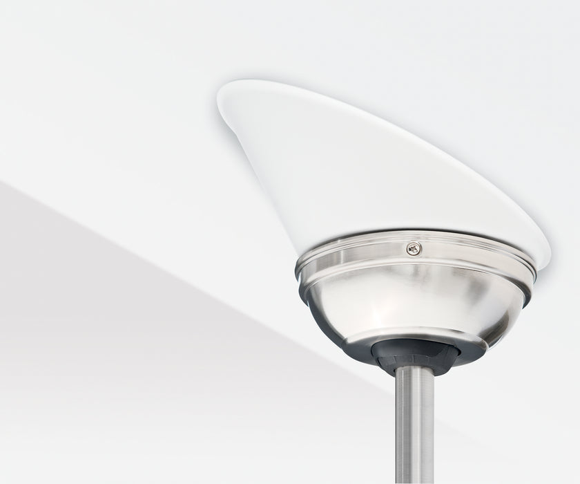Satco 61706 Angled Ceiling Mount, White