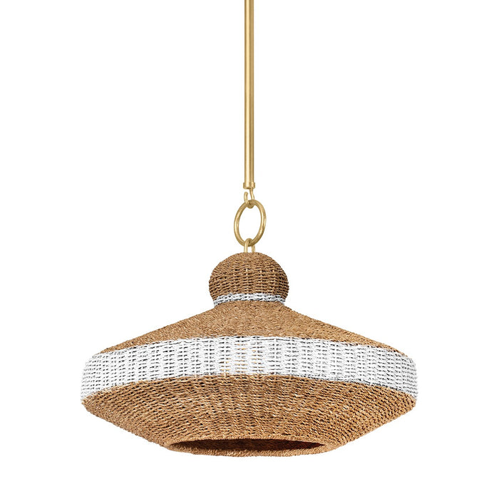 Hudson Valley 1820-VGL One Light Pendant, Vintage Gold Leaf