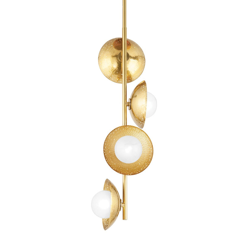 Hudson Valley 5354-AGB LED Pendant, Aged Brass