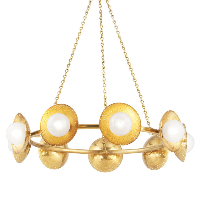 Hudson Valley 5359-AGB LED Chandelier, Aged Brass