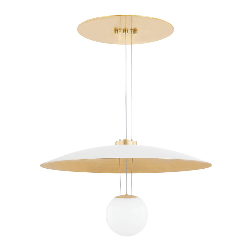 Hudson Valley KBS1743701-S LED Pendant, Soft White/Gold Leaf