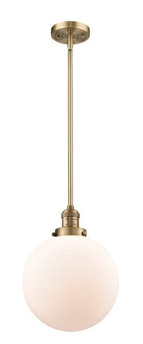 Innovations 201S-BB-G201-10-LED LED Mini Pendant, Brushed Brass