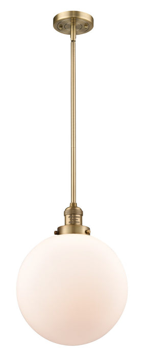 Innovations 201S-BB-G201-12-LED LED Mini Pendant, Brushed Brass
