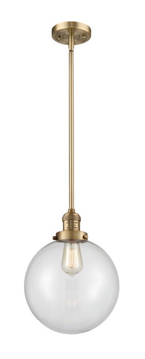 Innovations 201S-BB-G202-10-LED LED Mini Pendant, Brushed Brass