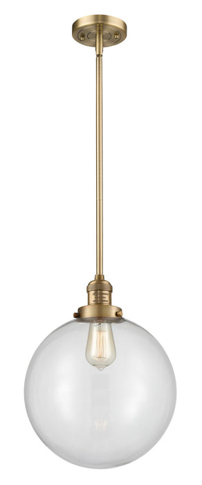Innovations 201S-BB-G202-12-LED LED Mini Pendant, Brushed Brass