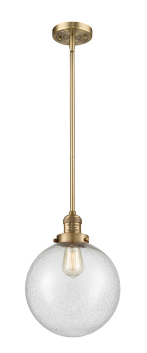 Innovations 201S-BB-G204-10-LED LED Mini Pendant, Brushed Brass