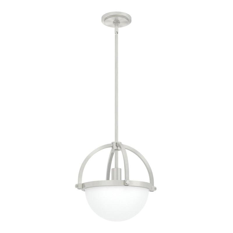 Hunter 19233 One Light Pendant, Brushed Nickel