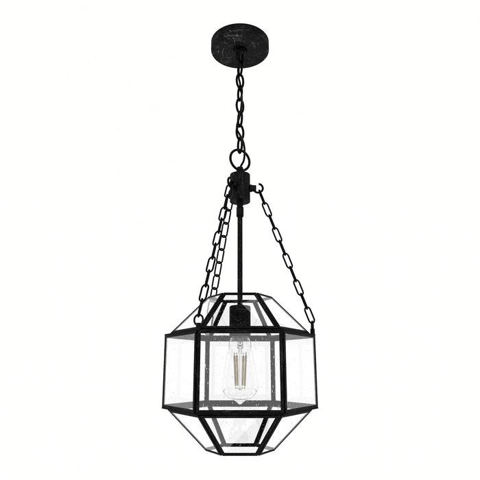 Hunter 19363 One Light Pendant, Rustic Iron
