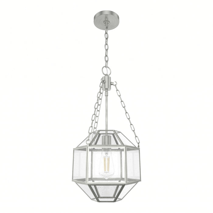 Hunter 19364 One Light Pendant, Brushed Nickel