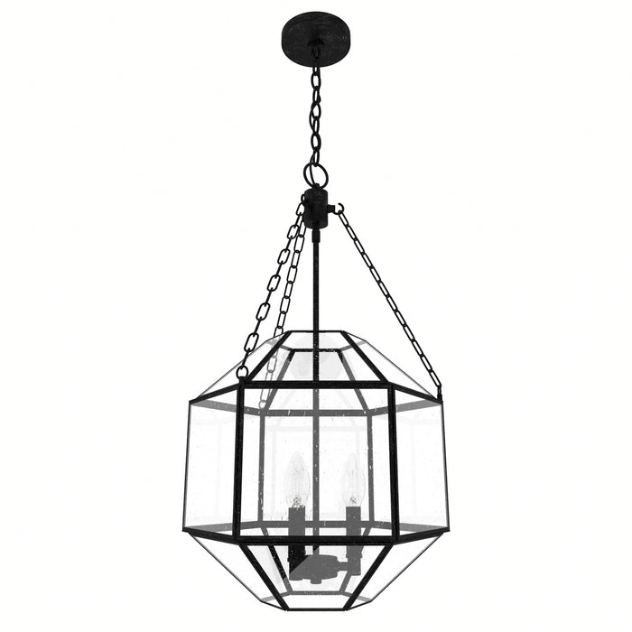 Hunter 19365 Three Light Pendant, Rustic Iron
