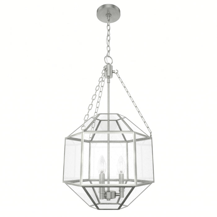 Hunter 19366 Three Light Pendant, Brushed Nickel