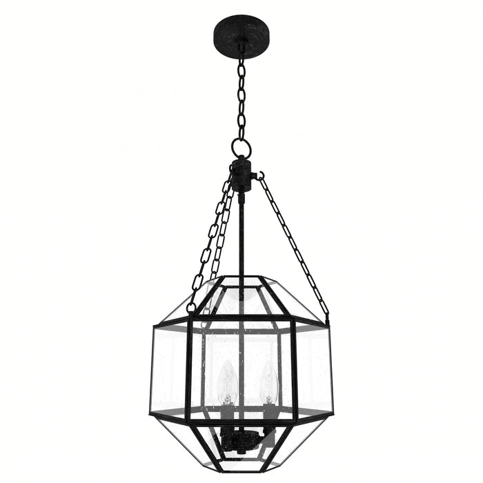 Hunter 19367 Three Light Pendant, Rustic Iron