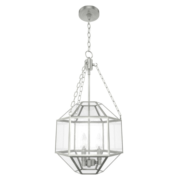 Hunter 19368 Three Light Pendant, Brushed Nickel