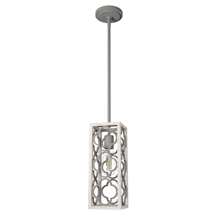 Hunter 19391 One Light Mini Pendant, Distressed White