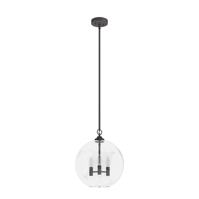 Hunter 19556 Three Light Pendant, Noble Bronze