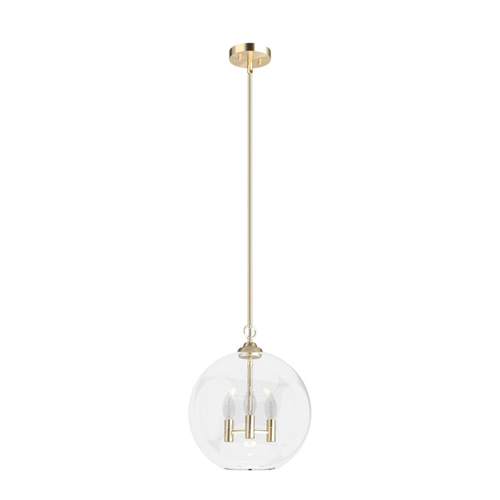 Hunter 19557 Three Light Pendant, Alturas Gold