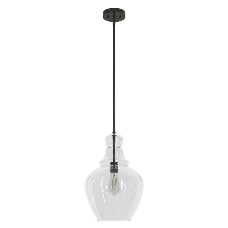Hunter 19566 One Light Pendant, Noble Bronze