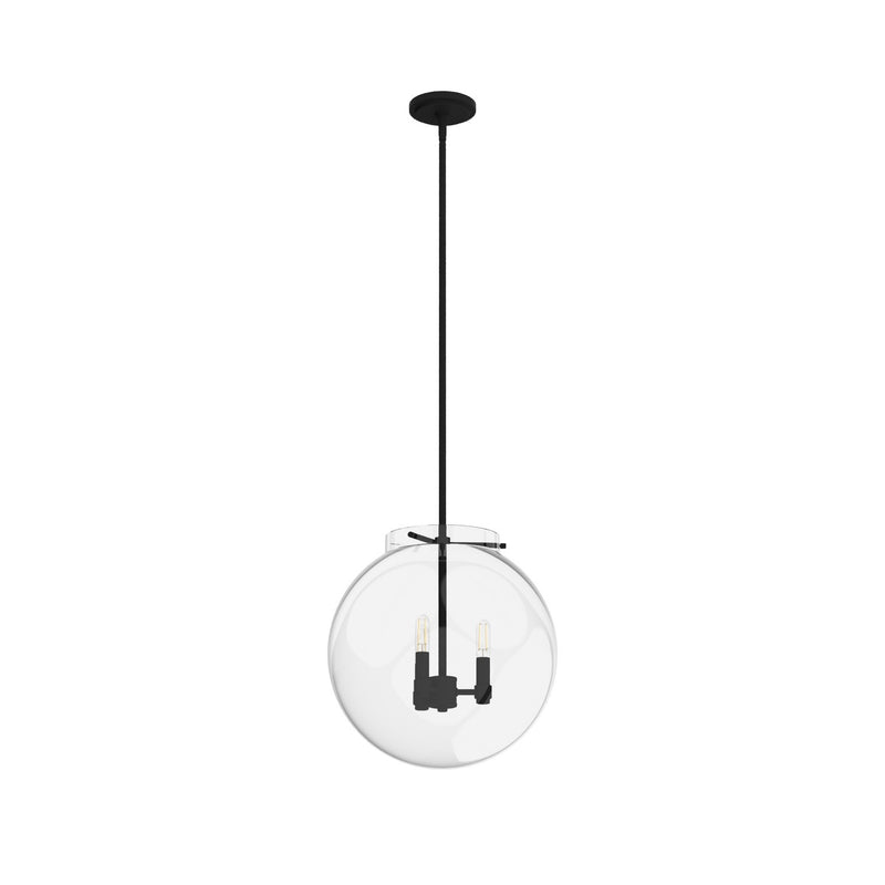 Hunter 19658 Three Light Pendant, Natural Black Iron