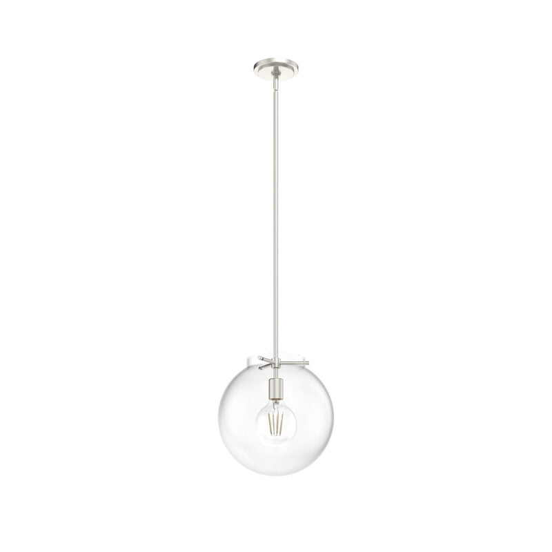 Hunter 19661 One Light Pendant, Brushed Nickel
