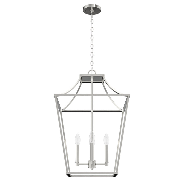 Hunter 19705 Four Light Pendant, Brushed Nickel