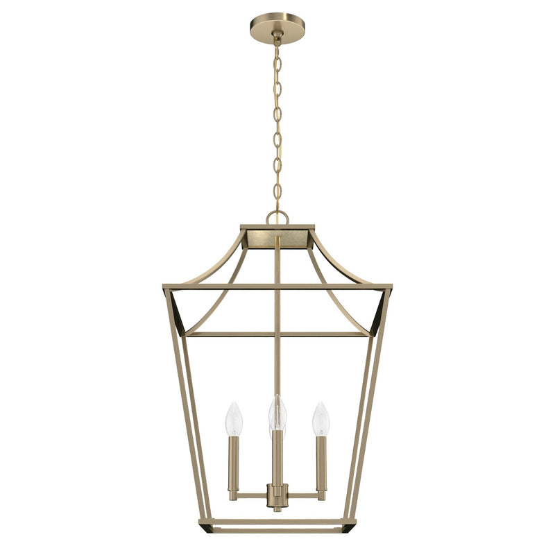 Hunter 19874 Four Light Pendant, Alturas Gold