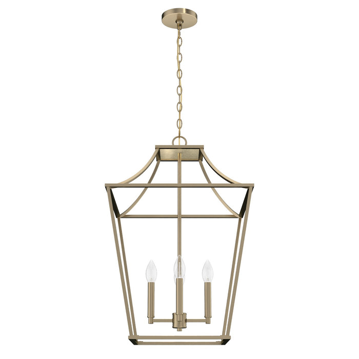 Hunter 19874 Four Light Pendant, Alturas Gold