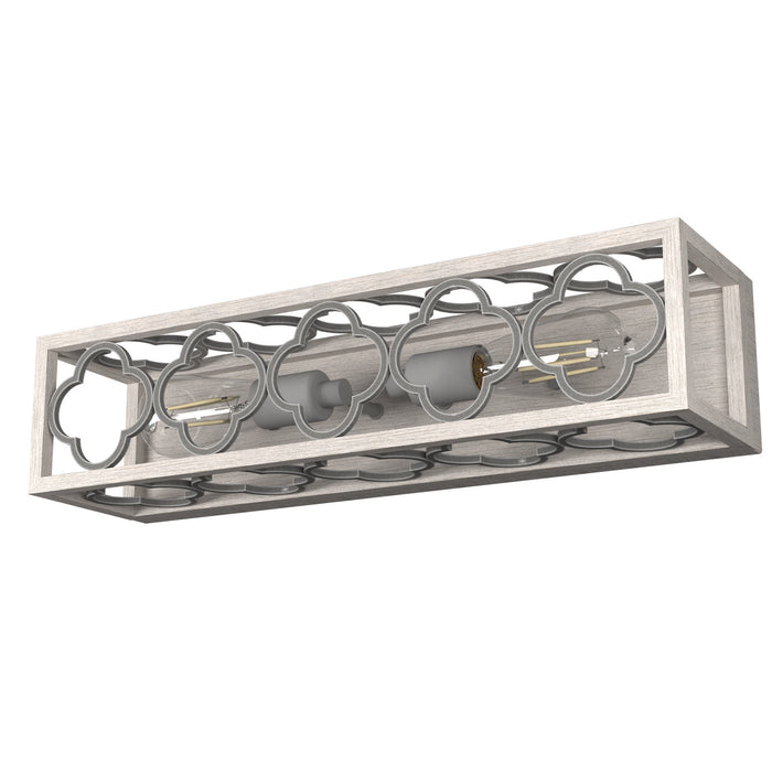 Hunter 19947 Two Light Wall Sconce, Distressed White