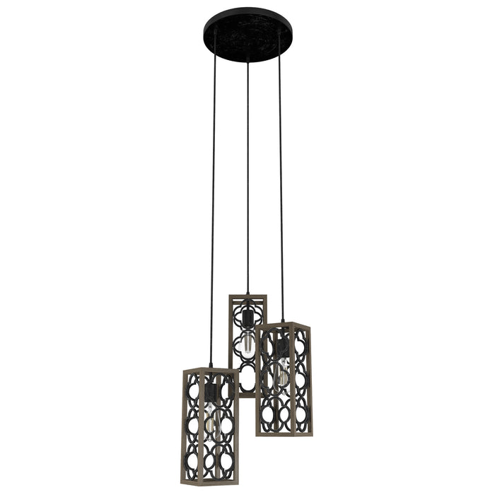 Hunter 19995 Three Light Cluster, French Oak