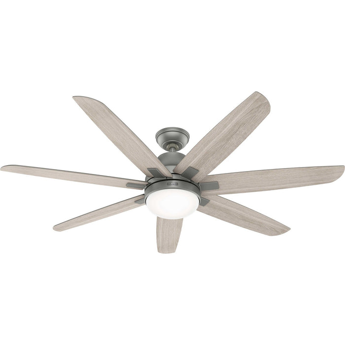 Hunter 51567 60" Ceiling Fan, Matte Silver